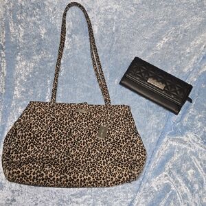 Nine West Leopard Print Shoulder Bag